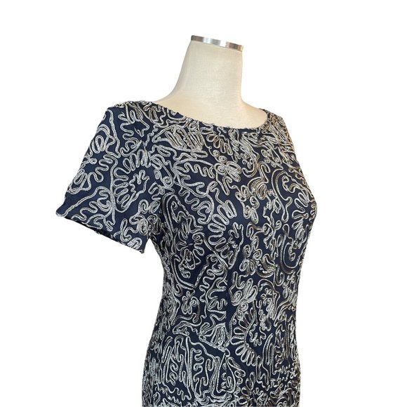 Js Collections Soutache Cocktail Sheath Dress 6 New Nwt Women's short sleeve - Picture 5 of 9